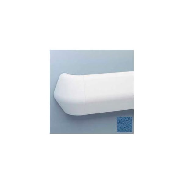 Pawling Flex-Action Triangular Handrail/Wall Guard, 5 3/8" Face, Aluminum Retainer, 12' Long, Blue Bird BR-800-12-490 - main